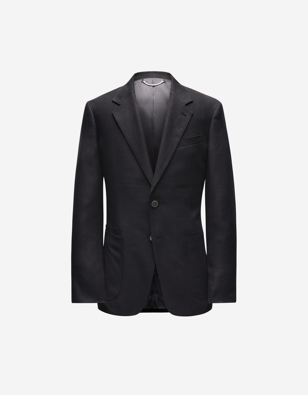 Calibre - Linen Wool Hopsack Blazer Black