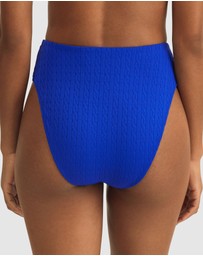 Polo Ralph Lauren - Cable Jacquard High Leg High Waist Bikini Bottom