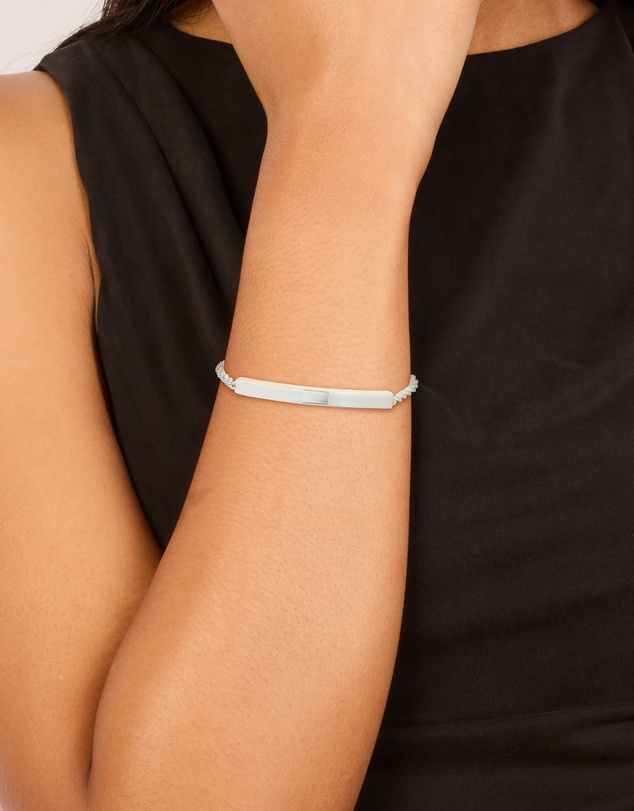 Lovisa - Waterproof Stainless Steel Twisted Engravable Toggle Bracelet