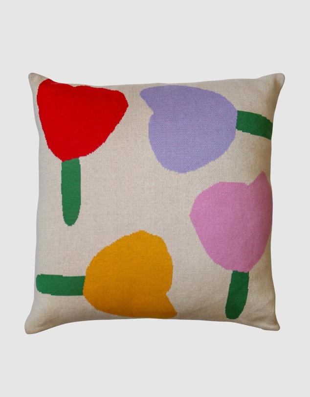 Mosey Me - Forget Me Not Knitted Cushion