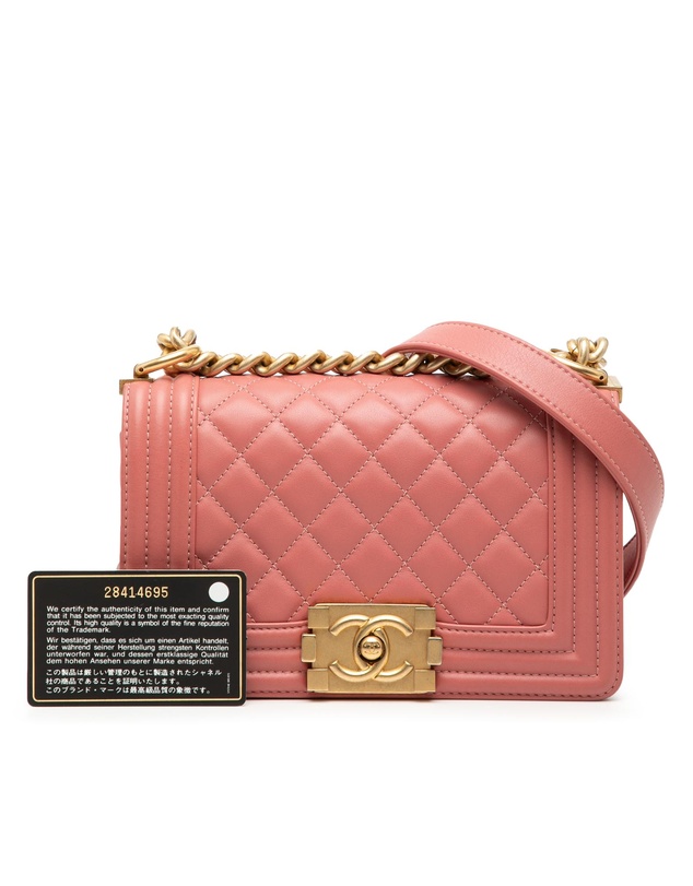 Pre-Loved by Azura Reborn - Pre-Loved Small Quilted Lambskin Boy Flap