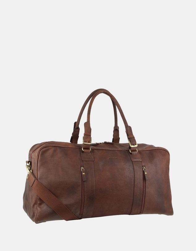 Pierre Cardin - Pierre Cardin Rustic Leather Business/Overnight Bag