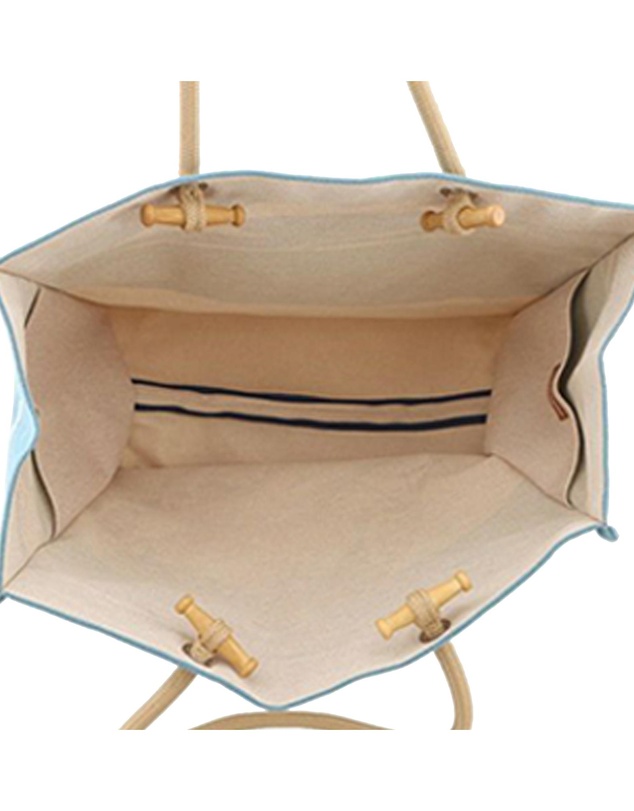 Pre-Loved by Azura Reborn - Pre-Loved Toile Escale a la Plage Beach Bag