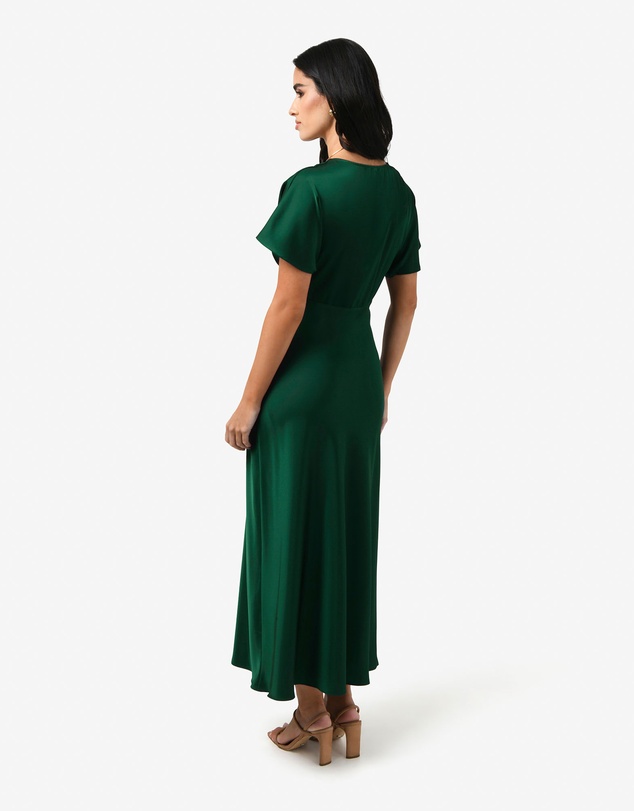 Forcast - Catalina V-Neck Satin Dress