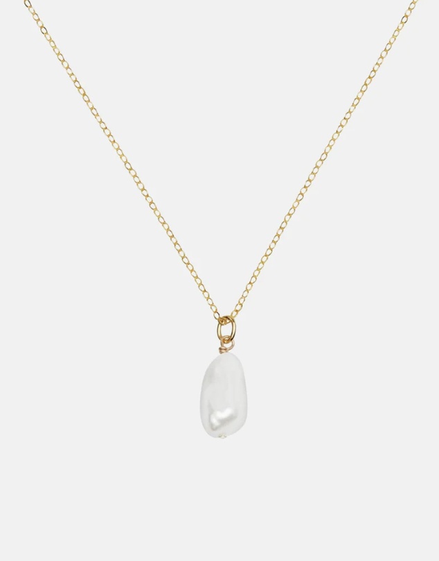 SAINT VALENTINE - Keshi Pearl Necklace - Gold