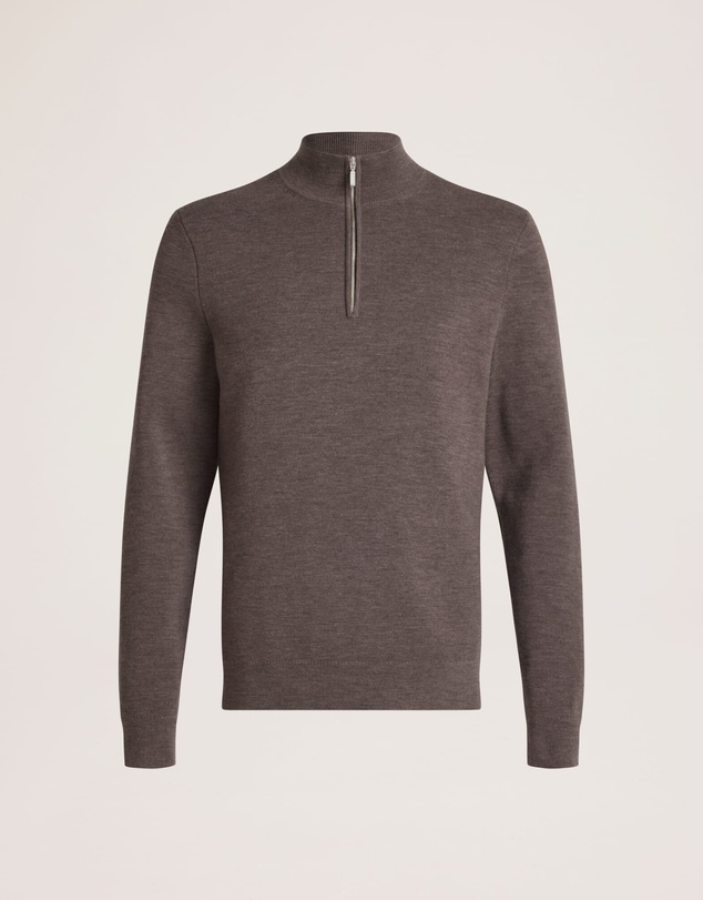 SABA - Franklin Quarter Zip Wool Knit Polo