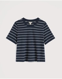 Seasalt - Seasalt Cornwall Navy Copseland T-Shirt Jersey