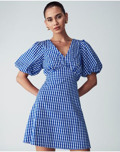 Cobalt Gingham