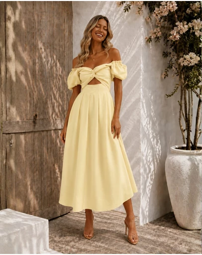 Esther & Co - Anvika Dress - Butter Cream