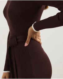 Atmos&Here - Maci Fitted Midi Knit Dress