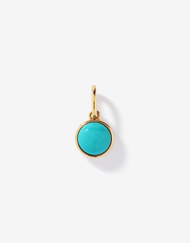 Michael Hill - Turquoise Round Pendant in 18kt Vermeil