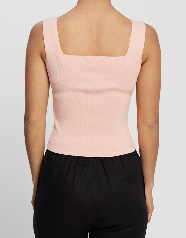 White By FTL - Becca Crepe Knit Top