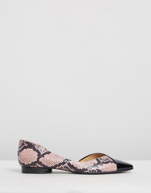 Naturalizer - Hayden Demi d'Orsay Flat - Rose Snake