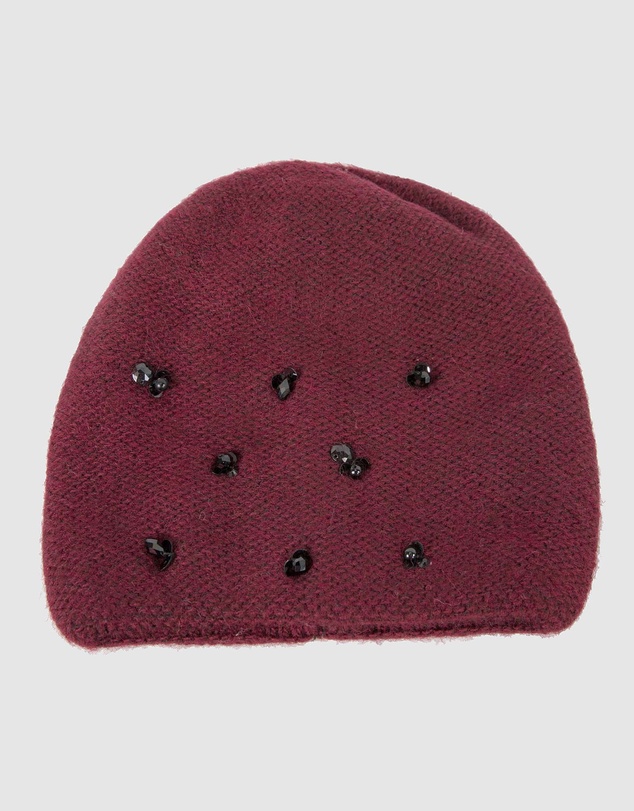 Max Alexander - European Made Burgundy Wool Beanie