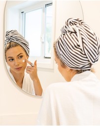 Sky Gazer - Quick Dry Hair Wrap- Black