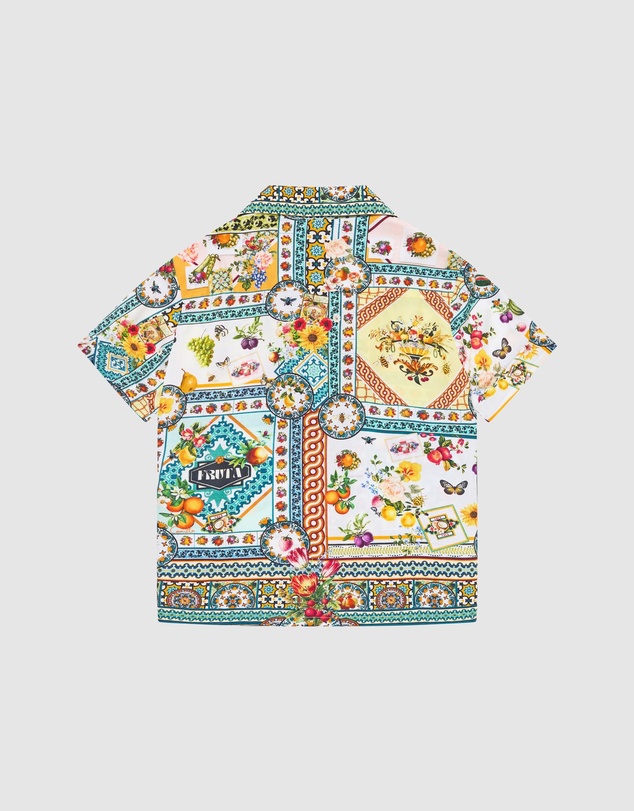 Camilla - Short Sleeve Camp Collared Shirt - Kids-Teens