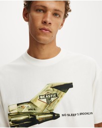 Cotton On - Box Fit Premium Music T-Shirt