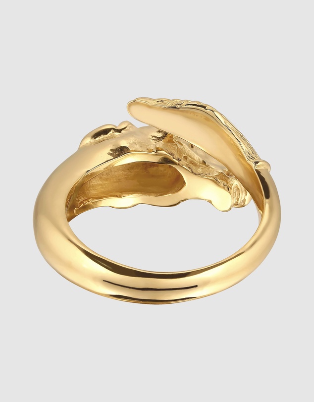 Kuzzoi - ICONIC EXCLUSIVE - Ring Male Horse 925 Sterling Silver Gold Plated