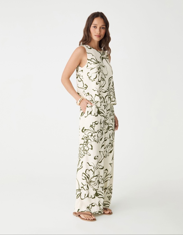 Forcast - Natalie Elastic Floral Pants