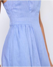 AERE - Gabriella Linen Midi Dress