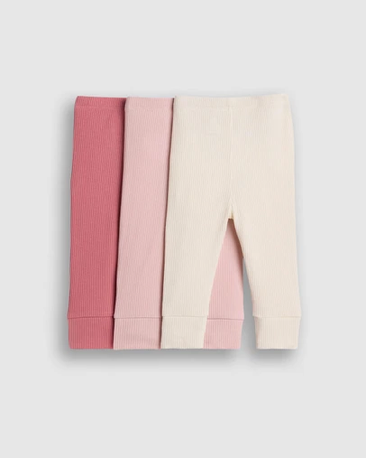GAP - 3-Pack TinyRib Knit Bottoms - Babies