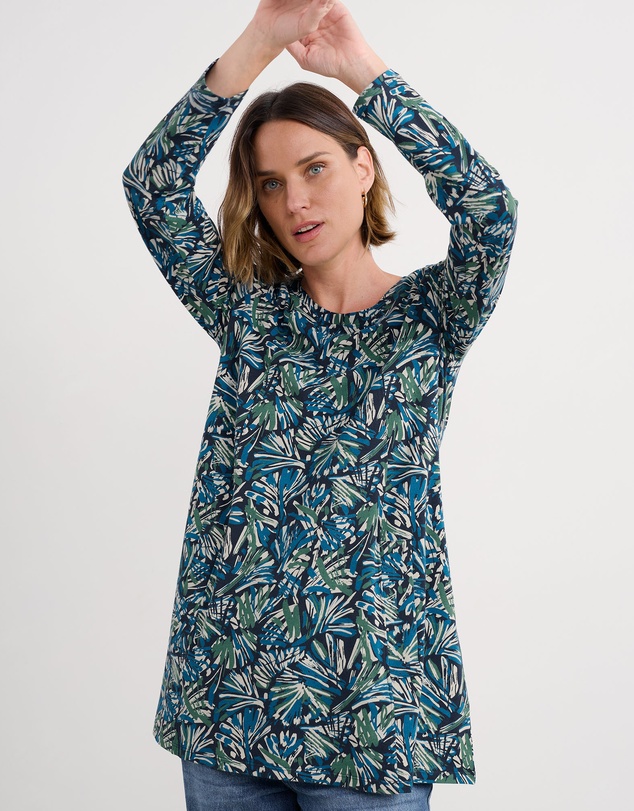 Seasalt - Seasalt Cornwall Blue L/S Screenprint Tunic