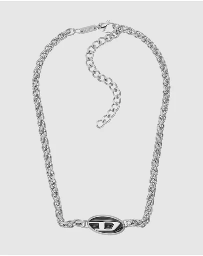 Diesel - Steel Silver Tone Necklace