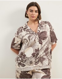 Atmos&Here Curvy - Koa Satin Shirt
