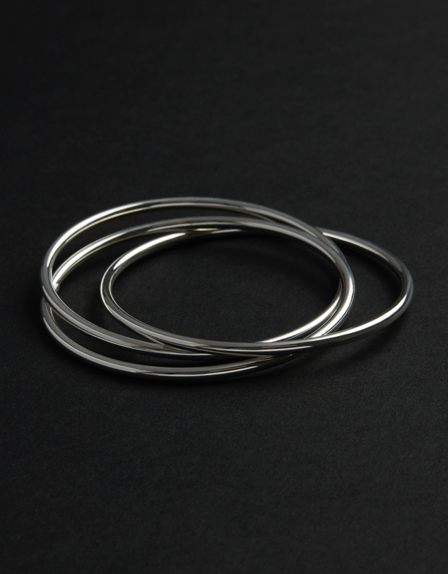 Najo - Café Silver Bangle (65mm)