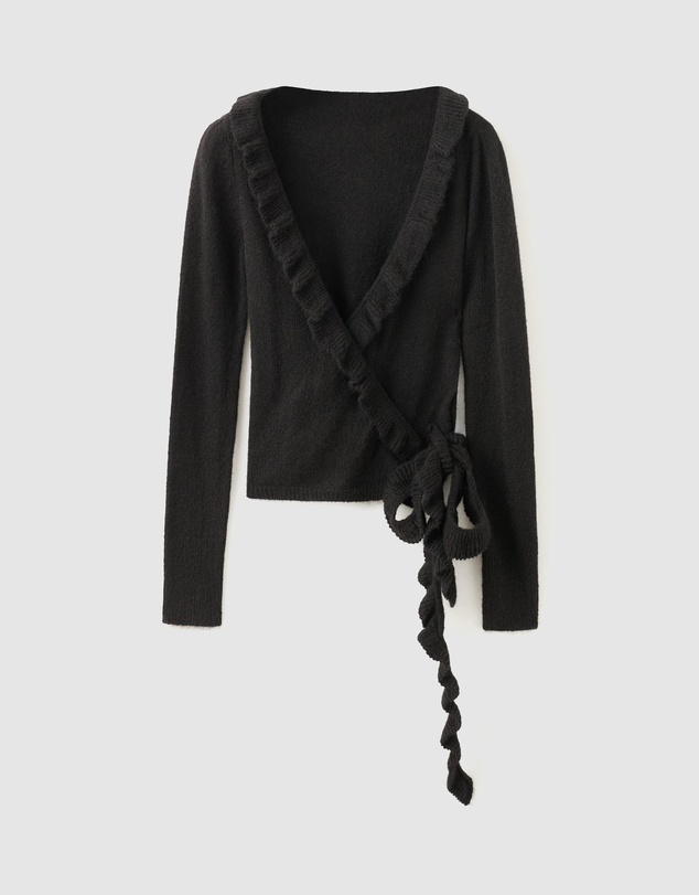 M.N.G - Ruffle Knit Cardigan