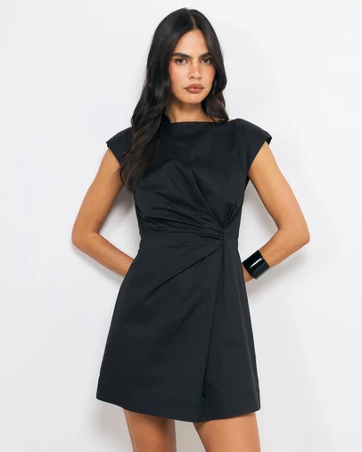 AERE - Avel Ruched Waist Mini Dress