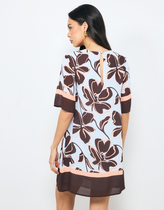 AERE - Nori Short Sleeve Viscose Mini Dress