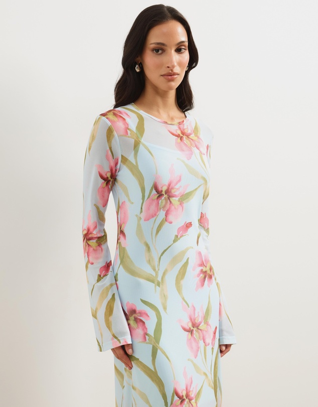 Atmos&Here - Sari Mesh Maxi Dress