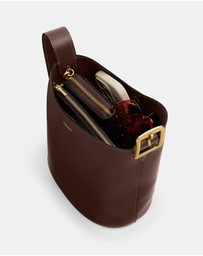 Coach - Natural Grain Leather Bleecker Bucket Bag 21