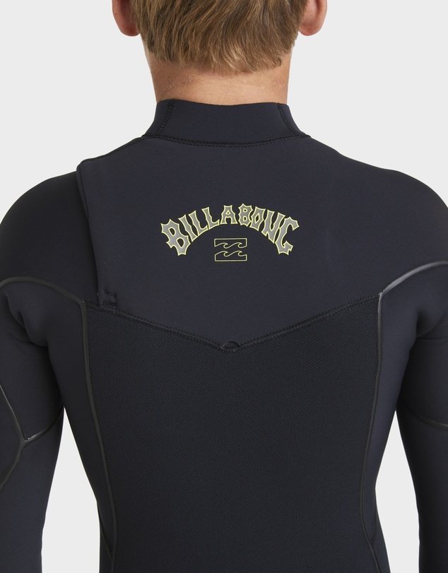Billabong - Boys 8 to 16 4/3mm Furnace Natural Chest Zip Steamer Wetsuit