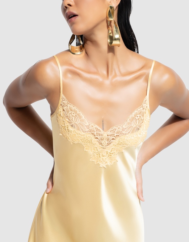 GINIA - Silk Lace Slip