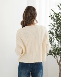 Esther & Co - Seah Cardigan - Cream