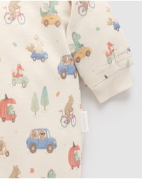 Purebaby - Fleecy Track Growsuit -Kids-Babies