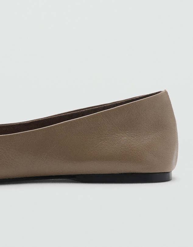 M.N.G - Leather Ballet Flats