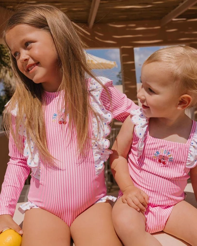 Huxbaby - Bon Voyage Long Sleeve Swimsuit - ICONIC EXCLUSIVE - Babies-Teens