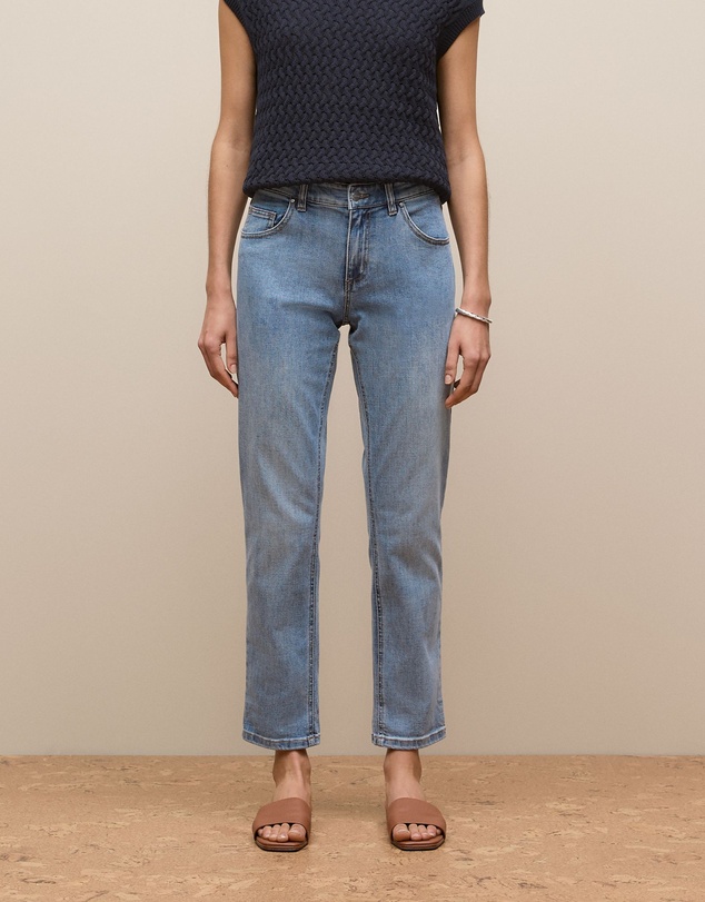 Trenery - Australian Cotton Blend Boyfriend Jean in Vintage Wash Denim