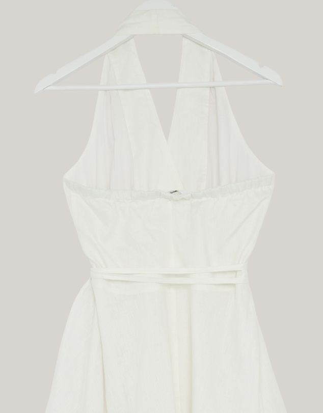 Revibe - Repaired Morrison Ronni Linen Halter Dress - AU 12