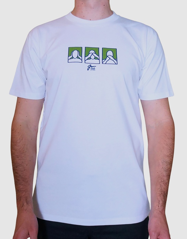 Verb - Verb Hear Men See Speak Artist Sery Jeremy Wray Cotton Tshirt White