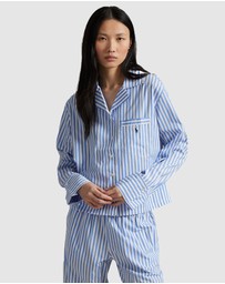 Polo Ralph Lauren - Shirting Stripes Cotton Long Sleeve Button Down Pyjama Set