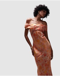 TOPSHOP - Drape Shoulder Maxi Occasion Dress