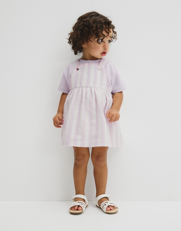 Country Road - Stripe Pinafore