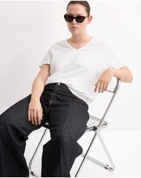 M.N.G - V-Neck Cotton T-Shirt