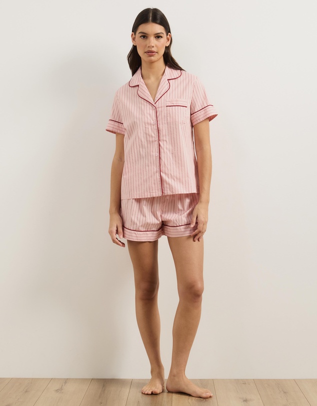 Atmos&Here - Riley Stripe Cotton Pyjama Set
