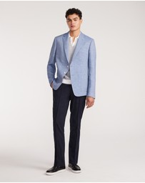 Calibre - Lyocell Linen Blazer Blue