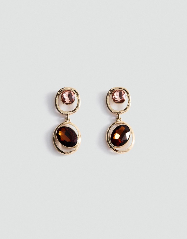 M.N.G - Pendant Crystals Earrings
